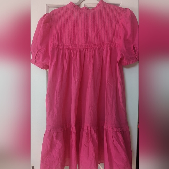 Hot Pink Ruffle Dress - Picture 3 of 5